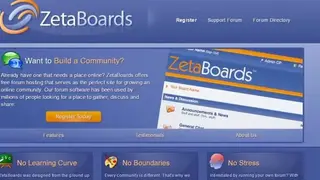 ZetaBoards screenshot