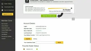 Zevera screenshot