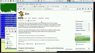 Zim Wiki screenshot
