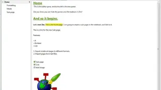 Zim Wiki screenshot