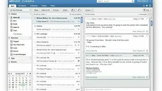 Zimbra screenshot