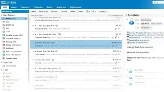 Zimbra screenshot