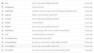Zinit screenshot