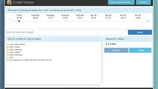 Zinstall Backup screenshot