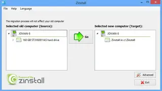 Zinstall XP7 screenshot