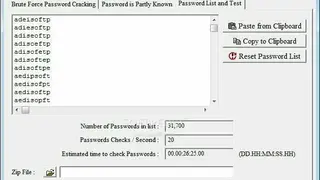 Zip Password Cracker Pro screenshot