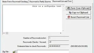 Zip Password Cracker Pro screenshot