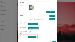 Zip Site screenshot