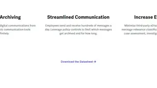Zix Information Archiving screenshot
