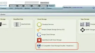 Zmanda screenshot