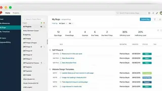 Zoho BugTracker screenshot