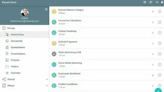 Zoho Docs screenshot