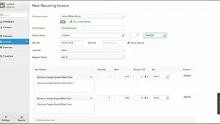 Zoho Invoice screenshot