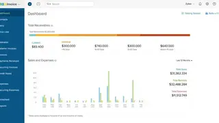 Zoho Invoice screenshot