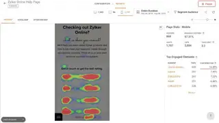 Zoho PageSense screenshot