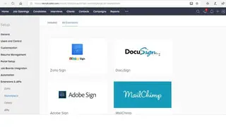 Zoho Recruit screenshot