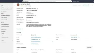 Zoho Recruit screenshot