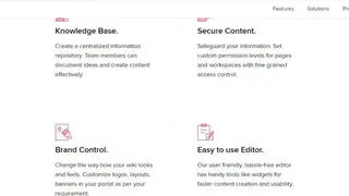 Zoho Wiki screenshot