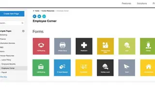 Zoho Wiki screenshot