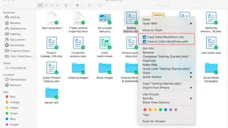 Zoho WorkDrive screenshot
