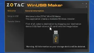 ZOTAC WinUSB Maker screenshot