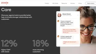 Zowie AI Customer Service Automation screenshot
