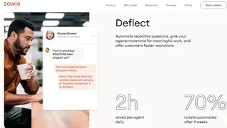 Zowie AI Customer Service Automation screenshot