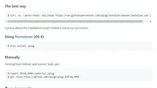 Zplug screenshot
