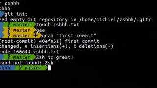 Zsh screenshot
