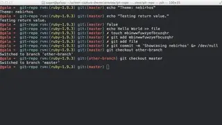 Zsh screenshot