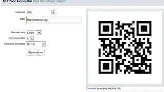 ZXing Project QR Code Generator screenshot