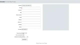 ZXing Project QR Code Generator screenshot